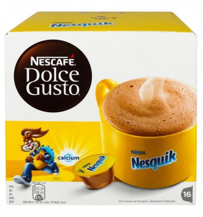 Смесь Dolce Gusto Nesquik для кофемашины из какао и молока 16шт