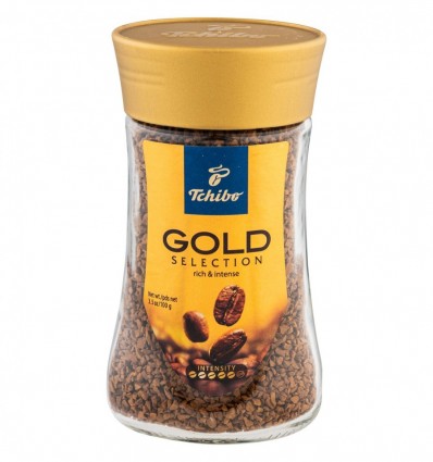 Кава Tchibo Gold Selection натуральна розчинна 100г