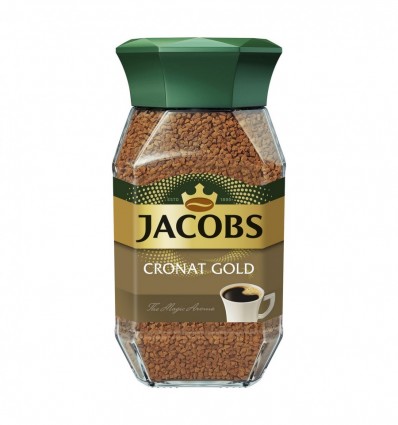 Кава Jacobs Cronat Gold натуральна розчинна сублімована 200г