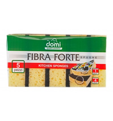 Губки Domi Fibra Forte кухонные 5шт