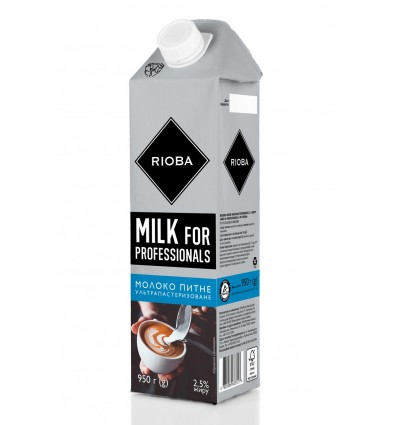 Молоко Rioba питне ультрапастеризоване 2,5 % 950г