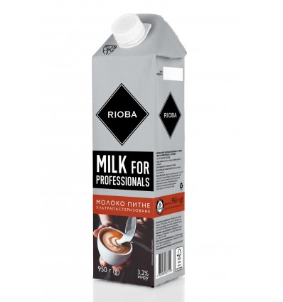 Молоко Rioba питьевое ультрапастеризованное 3,2% 950г