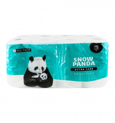 Бумага туалетная Snow panda Sensitive 3-х слойная 16шт
