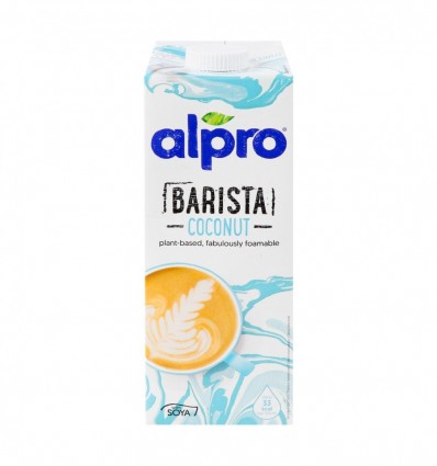 Напиток кокосовый Alpro Coconut Barista с соей 1л