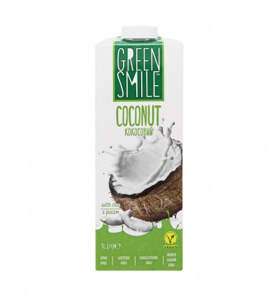 Напій рисово-кокосовий Green Smile 3% 1л