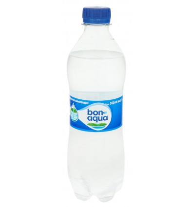 Вода Bonaqua питна сильногазована 0.5л
