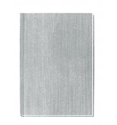 Блокнот А6, 80 арк, "Текстиль" срібло