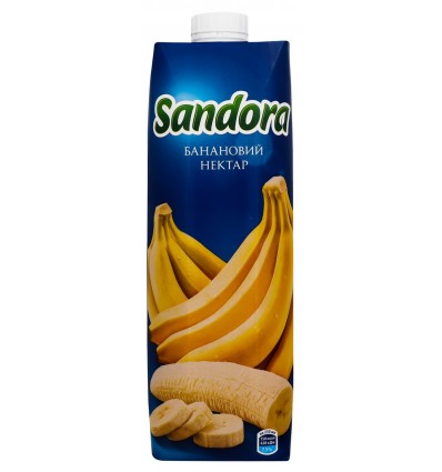 Нектар Sandora банановый с мякотью 0.95л