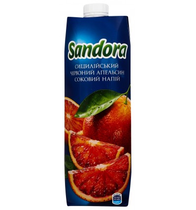 Напиток соковый Sandora Cицилийский красный апельсин 0.95л