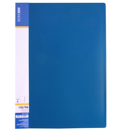 Папка-скоросшиватель А4 пластиковая CLIP А, синяя