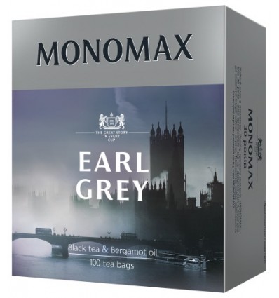 Чай черный МОНОМАХ "EARL GREY" 100х2г, пакет ( mn.70034 )