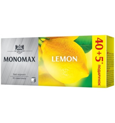 Чай чорний МОNOМАХ "LEMON" 45х1.5г, пакет ( mn.76692 )
