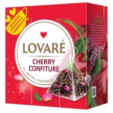 Чай LOVARE "Cherry Confiture" бленд черного и зеленого 15х2г, пакет ( lv.74582 )