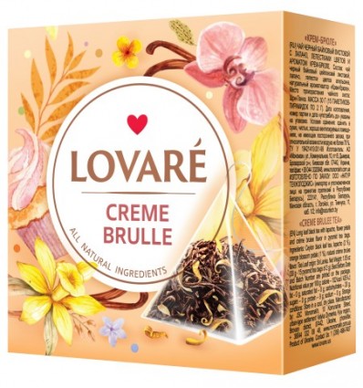 Чай черный LOVARE "Crème Brulee" 15х2г, пакет