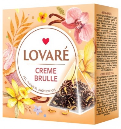 Чай чорний LOVARE "Crème Brulee" 15х2г, пакет