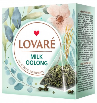 Чай зелений LOVARE "Milk oolong" 15х2г, пакет