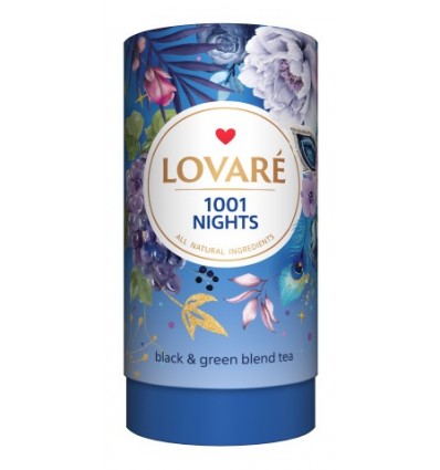 Чай LOVARE "1001 Nights" бленд чорного та зеленого 80г, лист ( lv.15563 )