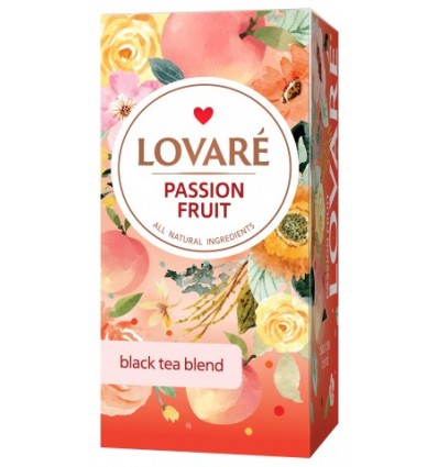 Чай чорний LOVARE "Passion fruit" 24х2г, пакет ( lv.76036 )