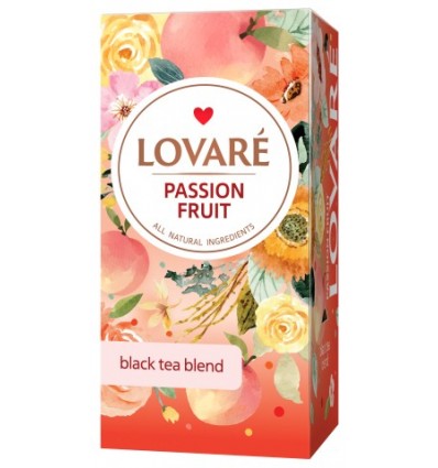 Чай чорний LOVARE "Passion fruit" 24х2г, пакет