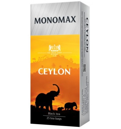 Чай черный МОНОМАХ "CEYLON" 25х2г, пакет