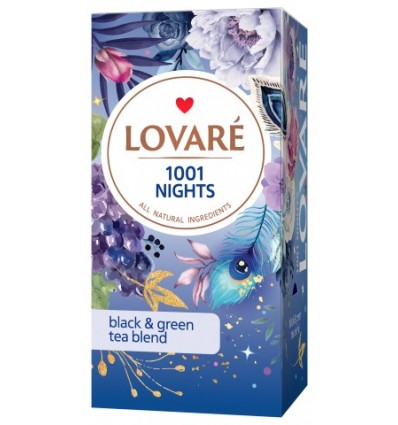 Чай LOVARE "1001 Nights" бленд чорного та зеленого 24х2г, пакет ( lv.16508 )