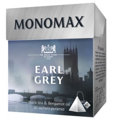 Чай чорний МОNOМАХ "EARL GREY" 20х2г, пакет