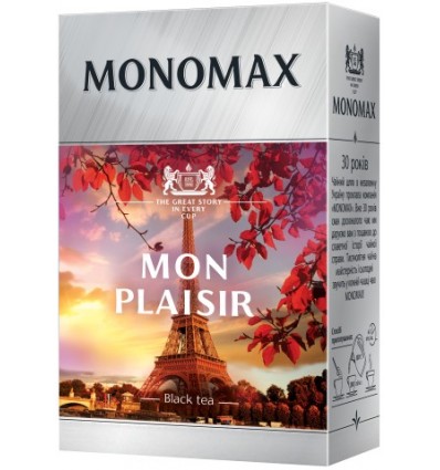 Чай черный МОНОМАХ "MON PLAISIR" 80г, лист