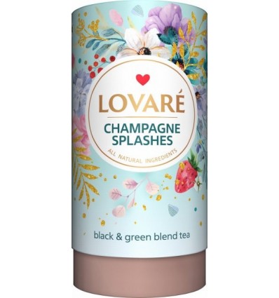 Чай LOVARE "Champagne splashes" бленд чорного та зеленого 80г, лист ( lv.15556 )