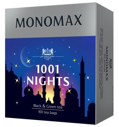 Чай МОНОМАХ 1001 NIGHTS бленд черного и зеленого 100х 1.5г, пакет ( mn.19967 )