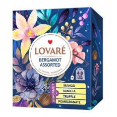 Чай чорний LOVARE асорті з бергамот 32х2г, пакет ( lv.79822 )