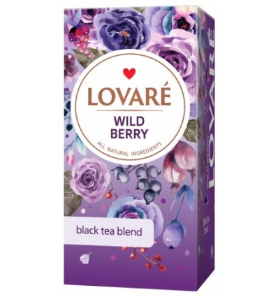 Чай черный LOVARE "Wild berry" 24х2г, пакет
