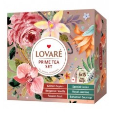 Чай асорті LOVARE PRIME TEA SET 90 пакетиків в індивідуальних конвертах ( lv.79914 )