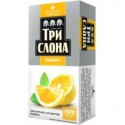 Чай чорний ТРИ СЛОНА "Лимон" 20х1.5г пакет