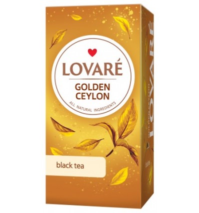 Чай чорний LOVARE "Golden Ceylon" 24х2г, пакет ( lv.74827 )