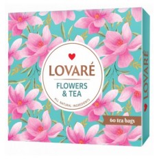 Чай асорті LOVARE Flowers & Tea 12 видів пакетиків по 5 шт ( lv.16171 )