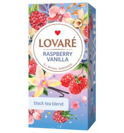 Чай чорний LOVARE "Raspberry vanilla" 24х2г, пакет