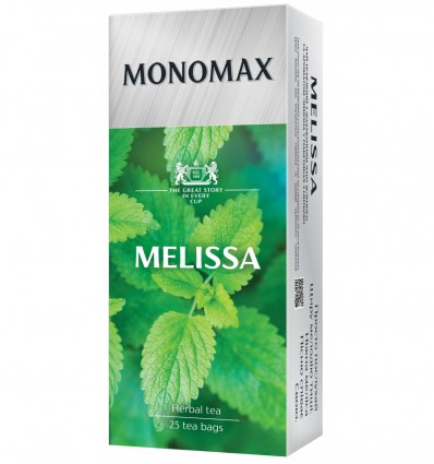 Чай зеленый МОНОМАХ MELISSA 25х1.5г, пакет