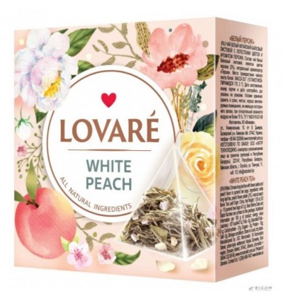 Чай белый LOVARE "White Peach" 15х2г, пакет