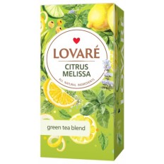 Чай зеленый LOVARE "Citrus Melissa" 24х1.5г, пакет