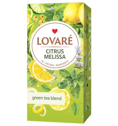 Чай зеленый LOVARE "Citrus Melissa" 24х1.5г, пакет ( lv.76845 )