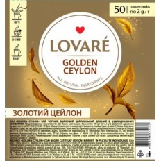 Чай чорний LOVARE "Golden Ceylon" 50х2г, пакет