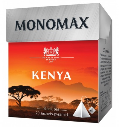 Чай черный МОНОМАХ "KENYA" 20х2г, пакет