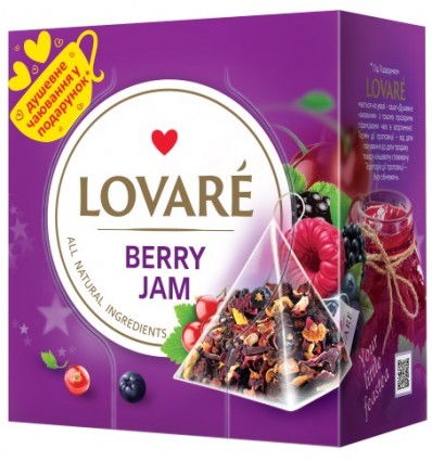 Чай квітковий LOVARE "Berry Jam" 15х2г, пакет