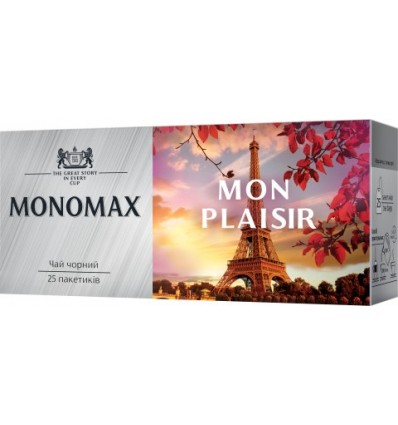 Чай черный МОНОМАХ "MON PLAISIR" 25х1,5г пакет