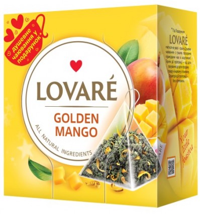 Чай зеленый LOVARE "Golden Mango" 15х2г пакет