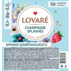 Чай LOVARE "Champagne splashes" бленд чорного та зеленого 50х2г, пакет ( lv.16232 )