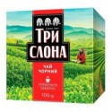 Чай черный ТРИ СЛОНА 100г, лист