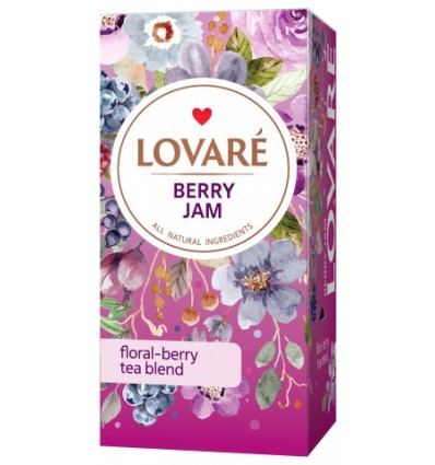 Чай квітковий LOVARE "Berry Jam" 24х1.5г, пакет