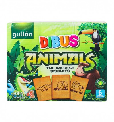 Печенье Gullon Dibus Animals 3х200г