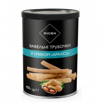 Вафельні палички Rioba арахісове масло 400г